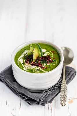 Creamy Avocado Spinach Soup