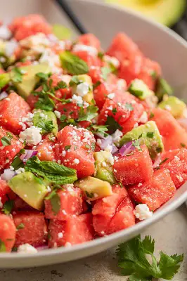 Watermelon Salad with Avocado