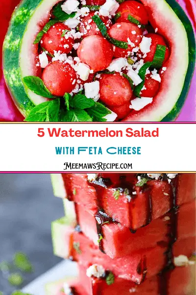 Watermelon Salad with Feta Cheese