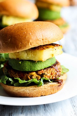 Hawaiian Chickpea Burger