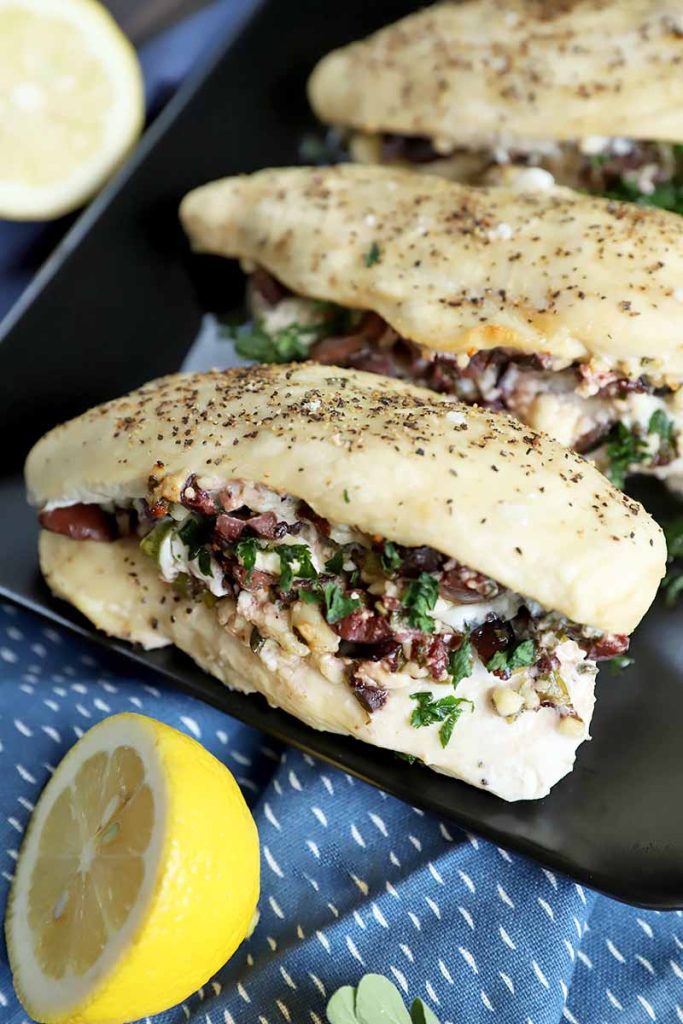 Greek stuffed chicken