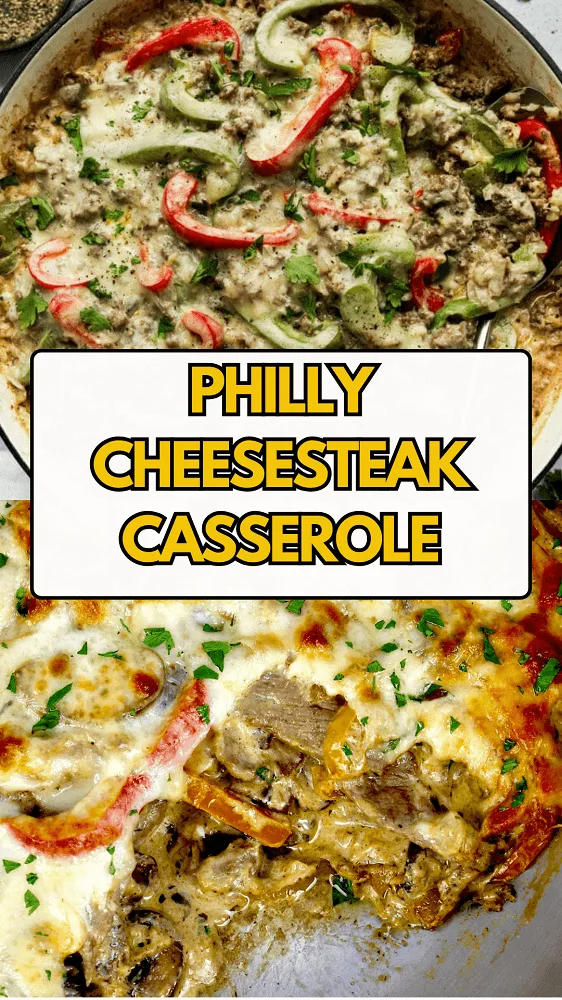 philly cheesesteak casserole recipe