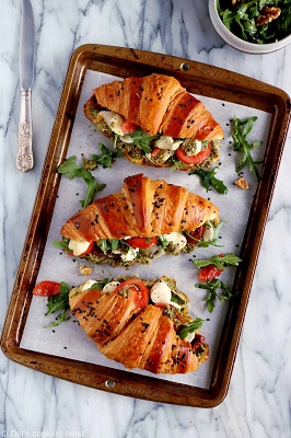 Caprese Croissant Sandwiches