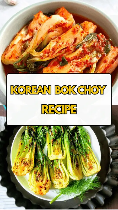 Korean Bok Choy Recipe