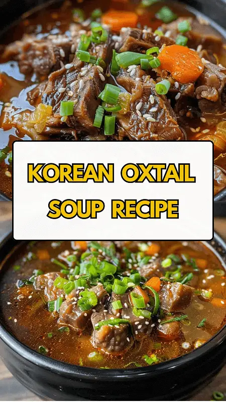 Korean Oxtail Soup Recipe