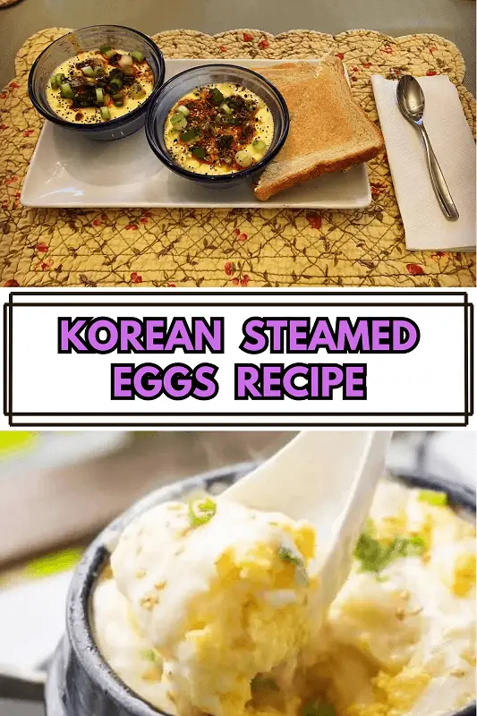 Korean Steamed Eggs Recipe