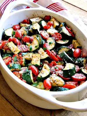 zucchin tomatoes