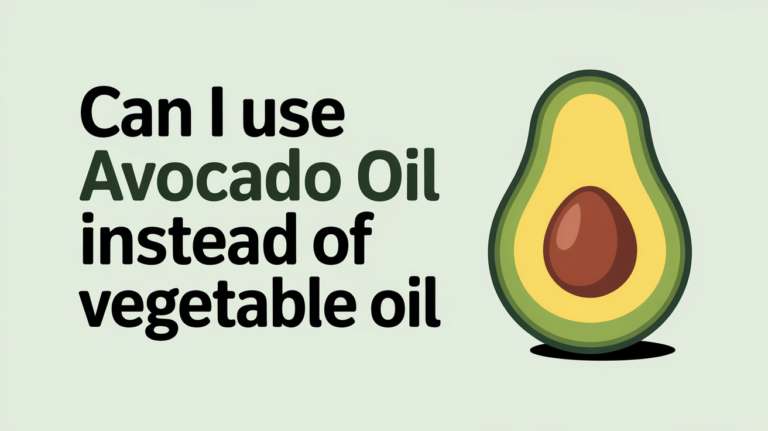 Can I Use Avocado Oil Instead of Vegetable Oil