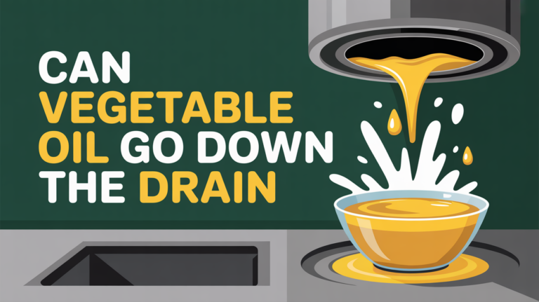 Can Vegetable Oil Go Down the Drain