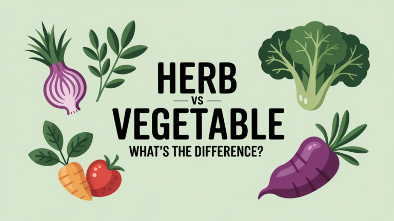 Herb vs Vegetable What's the Difference
