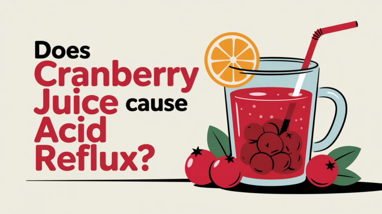 Does cranberry juice cause acid reflux?