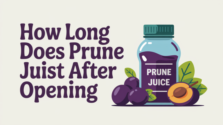 How long does prune juice last after opening