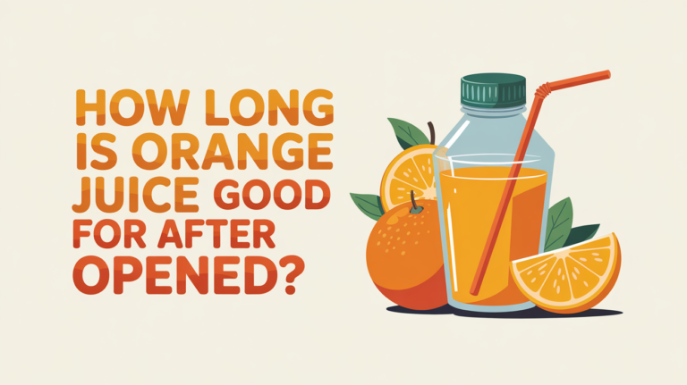 How long is orange juice good for after opened?