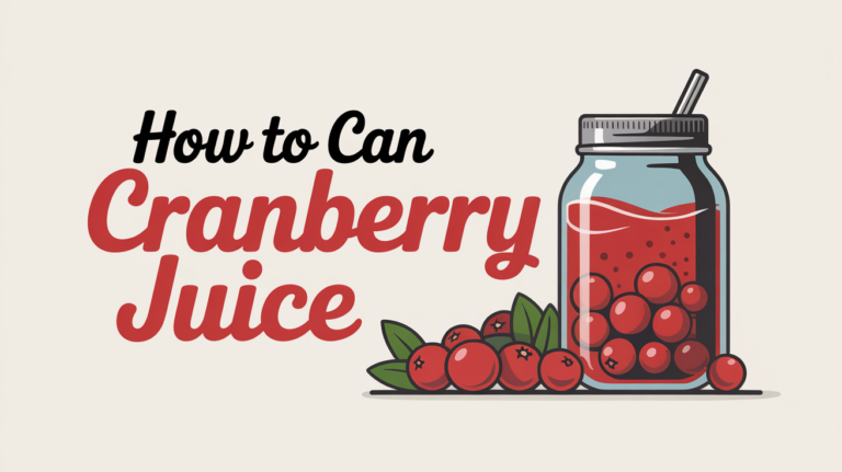 How to Can Cranberry Juice