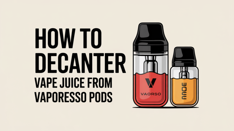How to Decanter Vape Juice from Vaporesso Pods