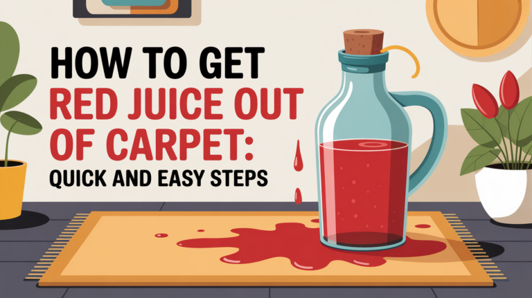 How to Get Red Juice Out of Carpet: Quick and Easy Steps