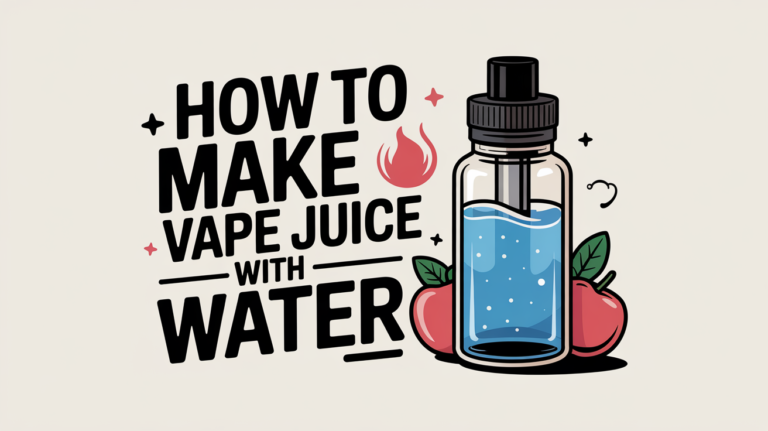 How to Make Vape Juice with Water