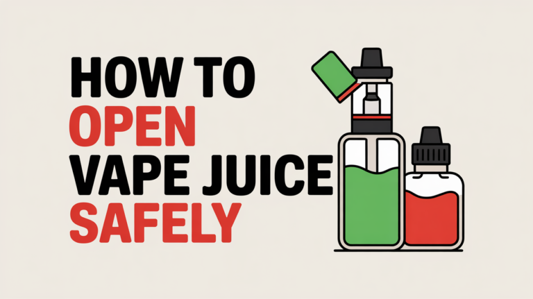 How to Open Vape Juice Safely