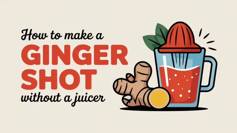 How to make a ginger shot without a juicer