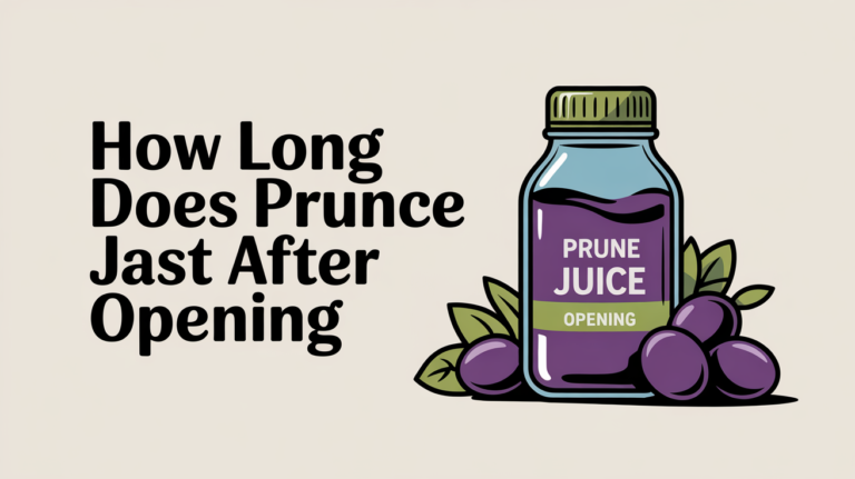 how long does prune juice last after opening